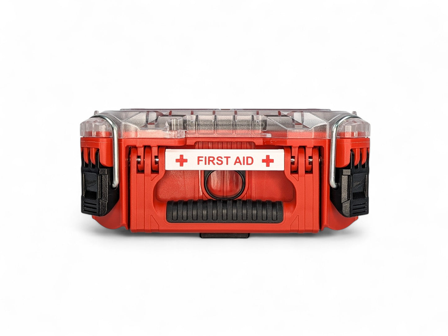 Milwaukee Packout Compact Organizer First Aid Latches, Handle & Handle Label SMALL Red and White