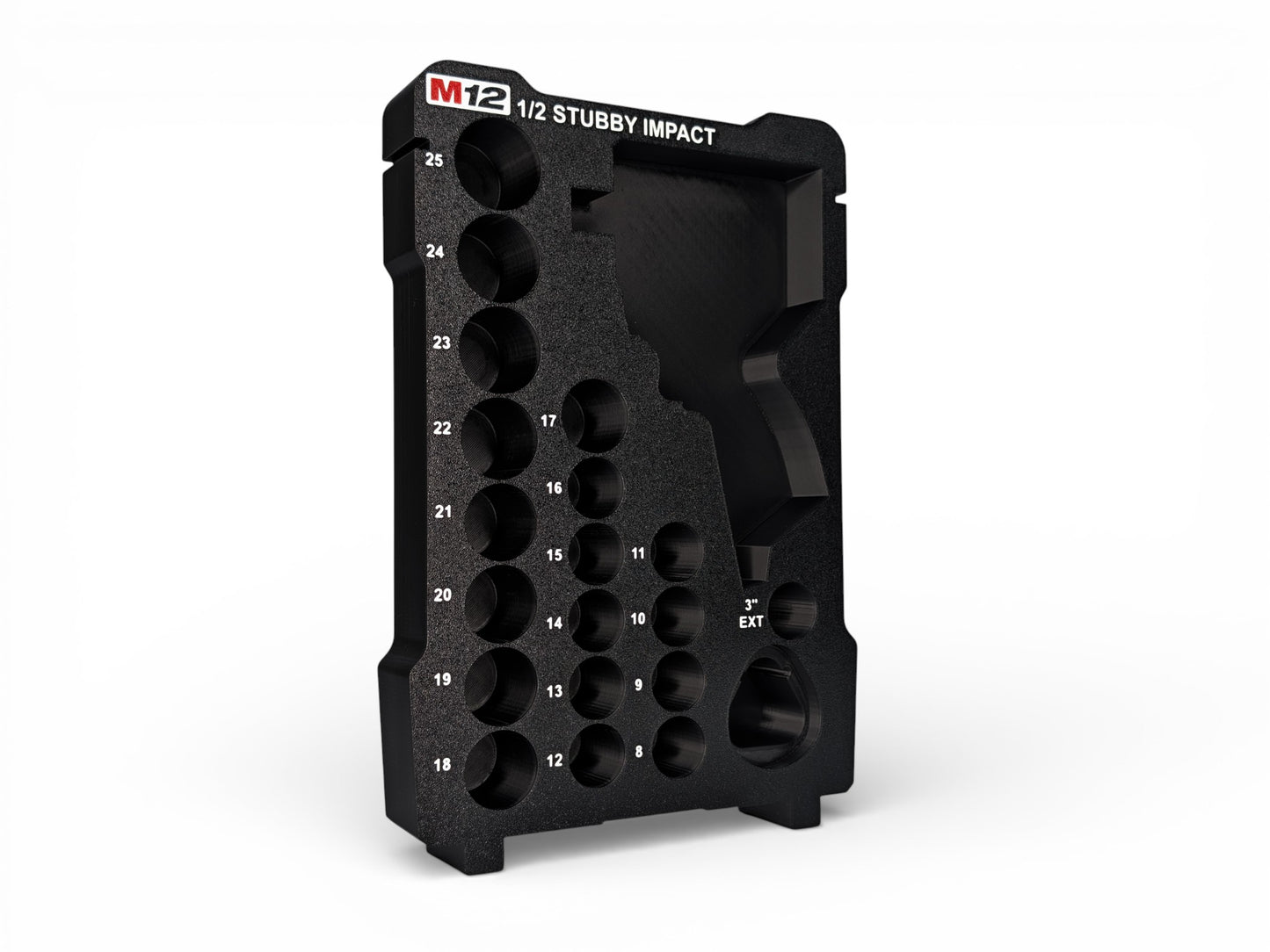 Milwaukee Packout M12 1/2 Stubby Impact Wrench (Gen 3)/ 1/2 Metric Deep Sockets Insert