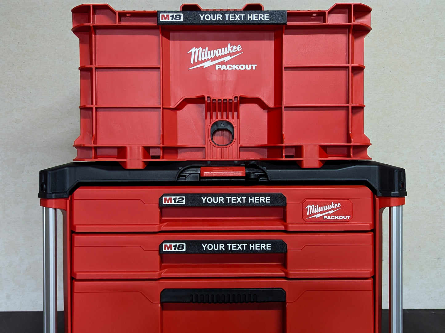 Milwaukee Packout Crate Label