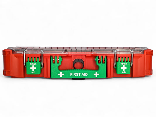 Milwaukee Packout Organiser First Aid Latches, Handle & Handle Label Combinations MEDIUM Green and White