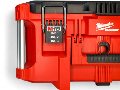 Milwaukee Packout Latches LARGE Personalised