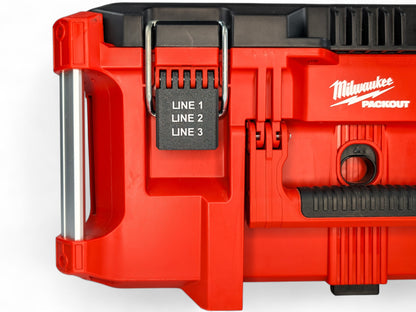 Milwaukee Packout Latches LARGE Personalised