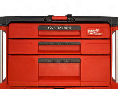 Milwaukee Packout Slim Drawer Labels Personalised