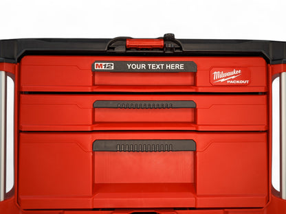 Milwaukee Packout Slim Drawer Labels Personalised
