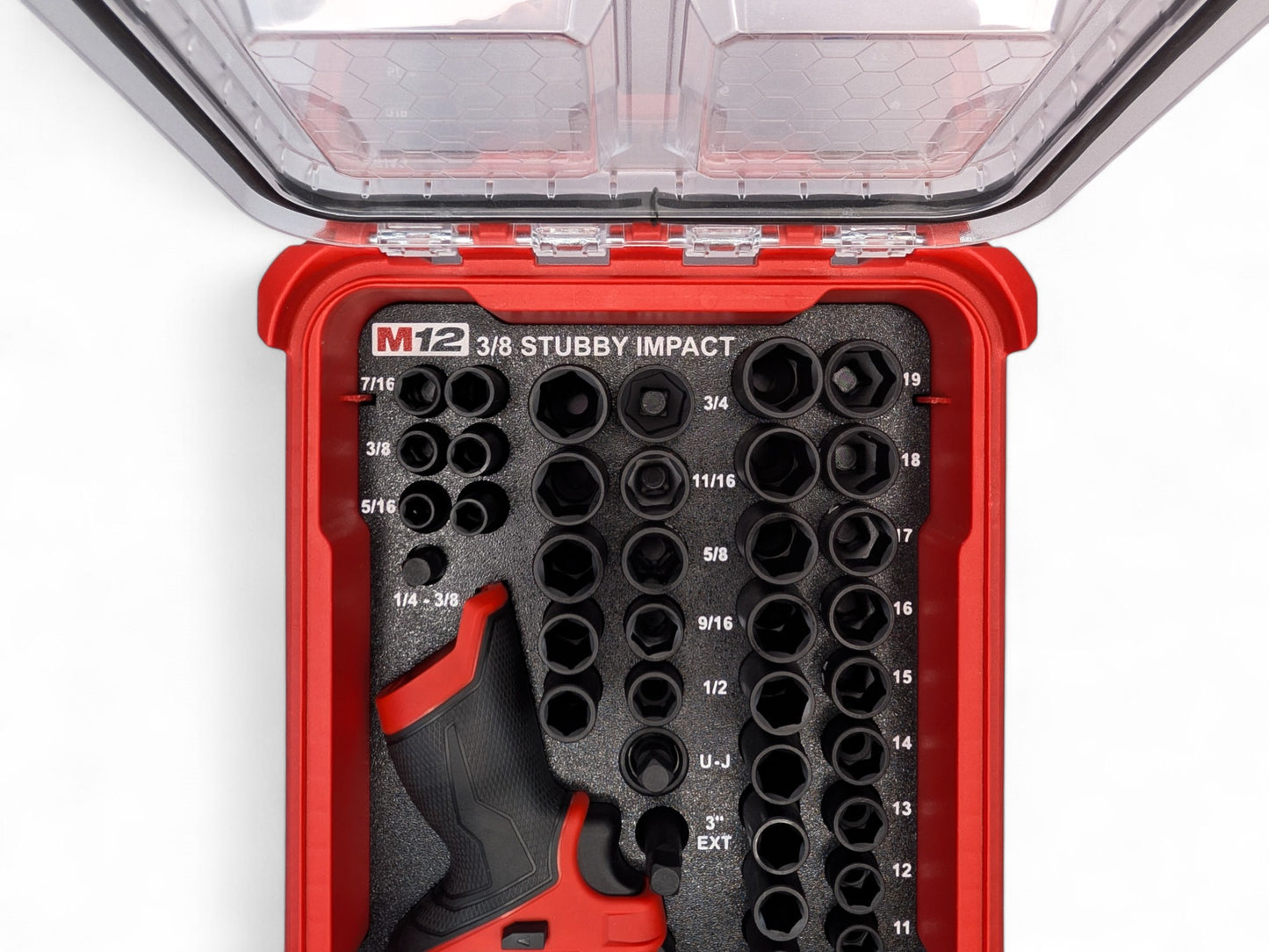 Milwaukee Packout M12 3/8 Stubby Impact Wrench
