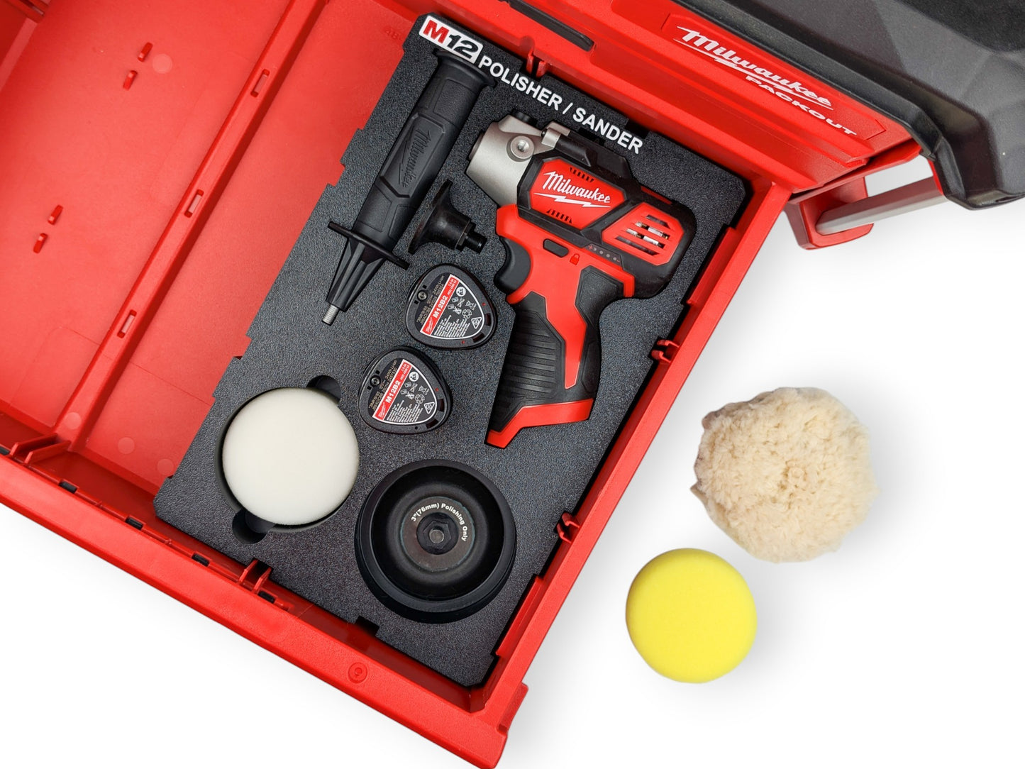 Milwaukee Packout M12 Polisher/Sander Insert
