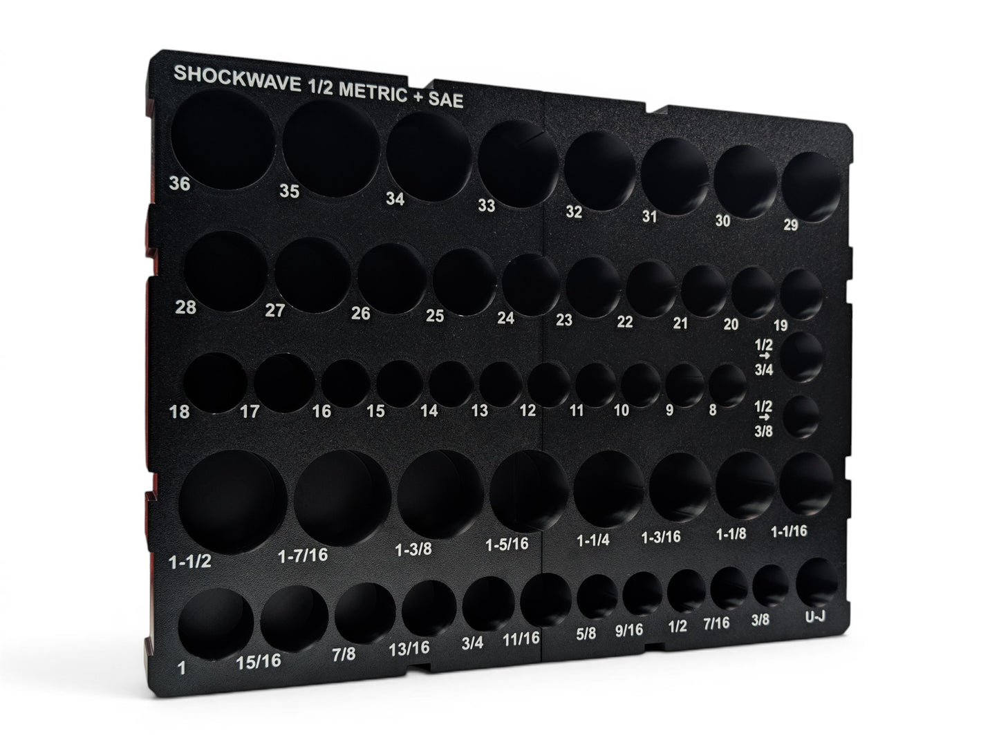 Milwaukee Packout Shockwave 1/2 Metric + SAE Deep Socket Set Insert